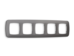 Рамка 5-я Антрацит серый, коллекция ECTA - Ambrella Volt - OMEGA