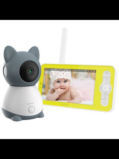 Видеоняня Ramicom VRC300, монитор 12,7 см. и одна поворотная видеокамера с датчиком движения и доступом на смартфоне с аккумулятором в мат. блоке и с DVR, HD