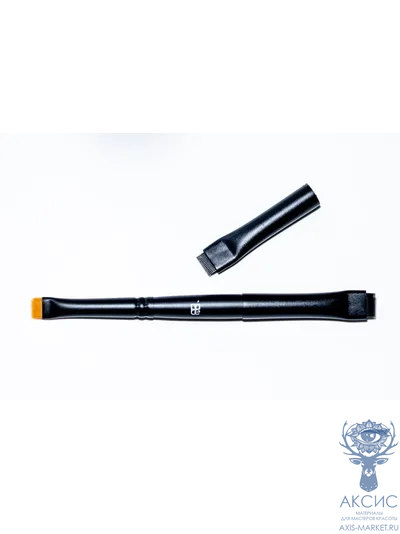 Кисть PACE №2 + доп. аппликатор в желтом упругом для ламинирования ресниц