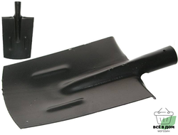 Лопата штыковая прямоугольная с ребрами жесткости 1,5мм