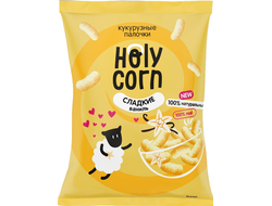 Кукурузные палочки "Сладкие, ваниль", 50г (Holy corn)