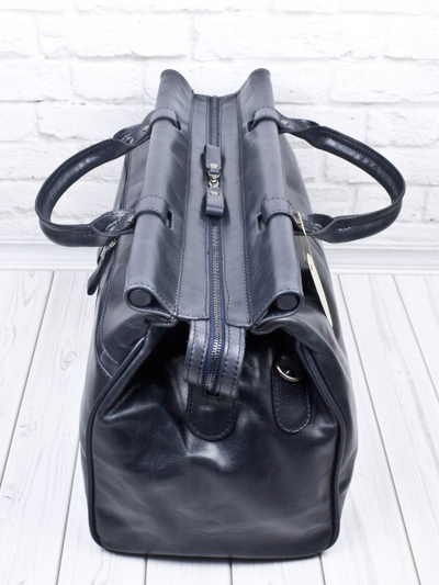 Кожаный саквояж Veano Premium blue (арт. 4004-54)