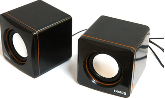 Колонка для компьютера или ноутбука Dialog Colibri AC-04UP (черно-оранжевый)