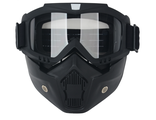 Очки маска со съемным забралом GXT, прозрачная линза, для мотокросса, снегохода, эндуро, ATV, сноуборда