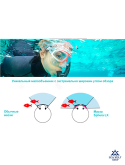 Маска Aqua Lung Sphera LX Arctic white для фридайвинга