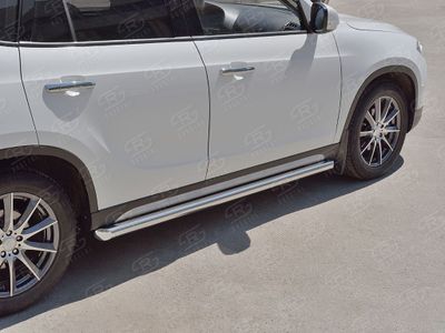 Пороги труба d57 (вариант 1) Brilliance V5 2014-2017