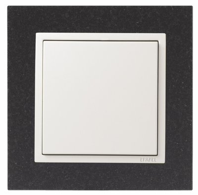 Рамка Logus 90 камень 1 пост, натуральный гранит/жемчуг - Efapel 90910 TGP