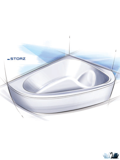 Ванна Ravak Love story II 196 x 139 см, акриловая, правая, угловая