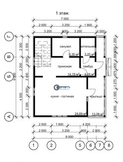 ДЖ-08 ГАБАРИТНЫЕ РАЗМЕРЫ: (9Х8М) 1,5 ЭТАЖА, ОБЩАЯ ПЛОЩАДЬ: 144М²