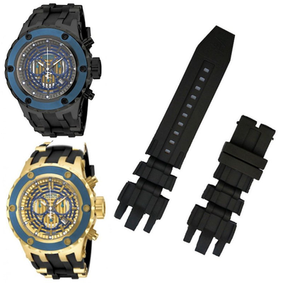 Ремешок для часов Invicta Subaqua Reserve Черный и Синий