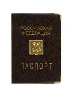 Обложка для паспорта, металлический шильд с гербом, ПВХ, ассорти, STAFF, 237579 10шт.