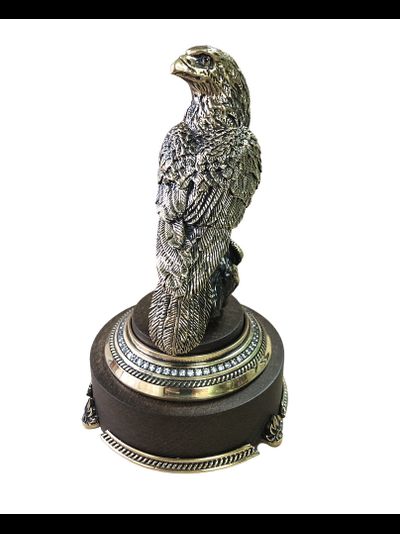 Статуэтка &quot;Орёл&quot;, бронза,дуб, фианиты