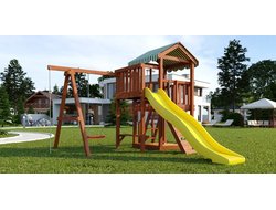 Детская площадка Савушка "Мастер" 1 (Махагон) Plus (горка 3 метра) купить в Воронеже