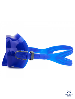 Маска с трубкой Sargan "БАТТЕРФЛЯЙ-М" черно-ярко синий