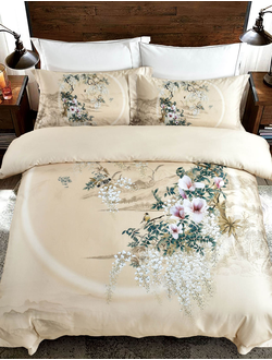 Постельное белье мако-сатин семейное 150x200x2 250x270x1 50x70x4 TIS05-804