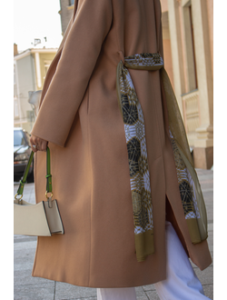 Палантин "Непредсказуемость", принт по мотивам авторского цифрового коллажа