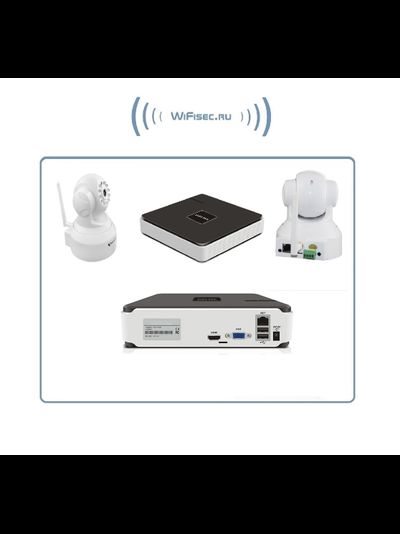 Vstarcam. Комплект WiFi видеонаблюдения, IP видеорегистратор и 2 моторизированные WiFi видеокамеры, HD