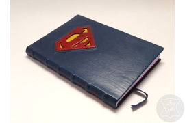 Мужской кожаный ежедневник "Супермэн", оригинальный подарок