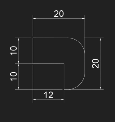 Молдинг световой SMGL18R (радиусный)