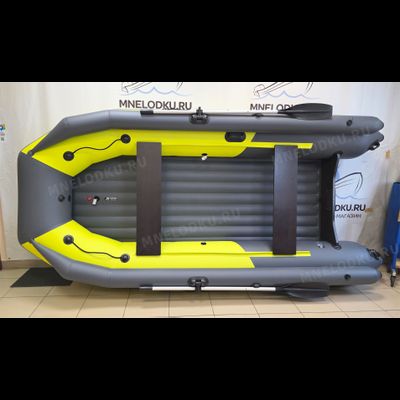 Моторная лодка Таймень NX 3800 НДНД PRO MAX фальшборт желтый/графит