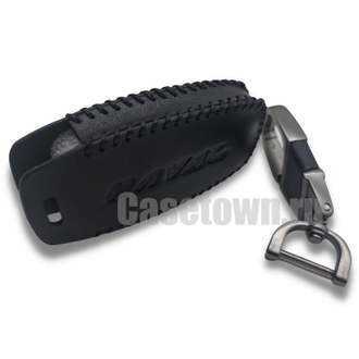 Чехол для ключа Haval H6, H8, H9, F7, F7x, Jolion (чёрная нить)