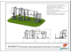 Уличный тренажерный комплекс на раме