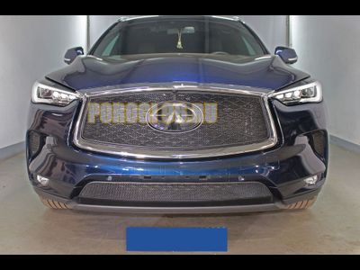 Защита радиатора Infiniti QX50 2021- black низ