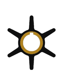 Импеллер помпы охлаждения двигателя Ancor 6053 Ø67.45x35.1мм 6 лопастей из черного неопрена