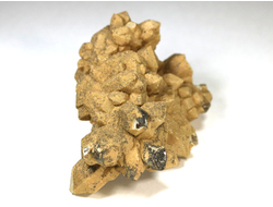 Кварц, друза кристаллов в сидеритовой рубашке, Приморский край (78*57*55, 175 г) №15915