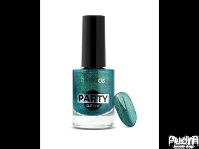 Topface Лак для ногтей сияющий Party Glitter Nail PT106, тон 111 малахитовый