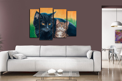 Модульная картина "Мой защитник"