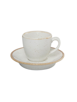 Чашка кофейная 90 мл фарфор цвет бежевый