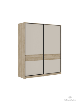Бостон шкаф-купе ШК-005 Дуб Крафт серый/Кашемир