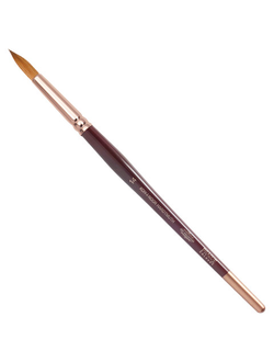 Кисть художественная KOH-I-NOOR колонок, круглая, №14, короткая ручка, блистер, 9935014010BL