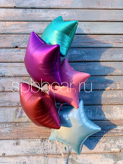 Фольгированные шары Звезды 5 штук