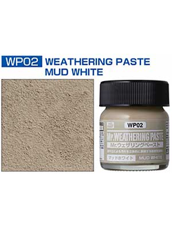 WP02 краска 40мл MR.WEATHERING COLOR WP02 MUD WHIET (ТЕКСТУРНАЯ ПАСТА ДЛЯ ИМИТАЦИИ ГРЯЗИ, ГРЯЗЬ СВЕТЛАЯ)