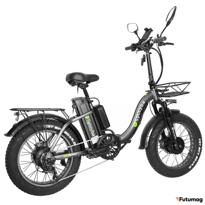 Электровелосипед Syccyba H2 (F11) DUAL 20AH серый