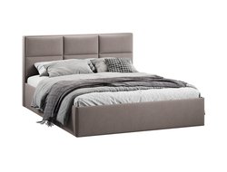 Спальня СТЕЛЛА - Кровать с подъемным механизмом Тип 1 Велюр Мокко темный