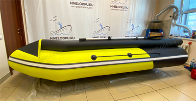 Моторная лодка Таймень NX 3800 НДНД PRO MAX фальшборт желтый/черный сбоку