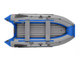 Моторная лодка ПВХ TROFEY 3500 НДНД (БЕЗ КИЛЯ) цвет серый с синим