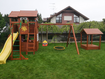 Детская площадка для дачи IgraGrad Клубный домик 2 с рукоходом Luxe купить в Воронеже