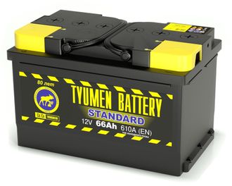 Тюмень Standard 66Ah 610A низкий