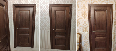 ЛАЙНДОР (УЛЬЯНОВСК)/ МОДЕЛЬ КАЛИНА-ПН/ НАТУРАЛЬНЫЙ ШПОН ЯСЕНЯ/ ТОН 30 (ШОКОЛАД)