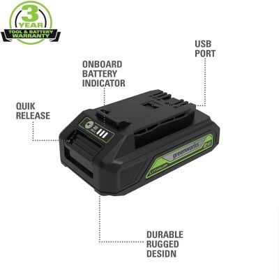 Аккумулятор Greenworks G24USB2 2 Ач
