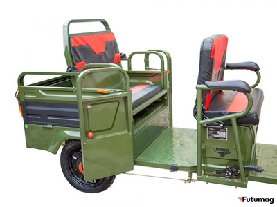 Грузовой электротрицикл Rutrike Вояж-П 1200 Трансформер 60V800W зеленый