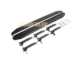 Пороги на Volkswagen  Amarok (2010-2015) Black-Premium