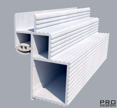 Алюминиевый короб для скрытых дверей Pro Design RAL 9005