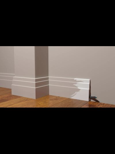 Напольный плинтус Decor-Dizayn DD705, для покраски, влагостойкий, ударопрочный, 2 метра