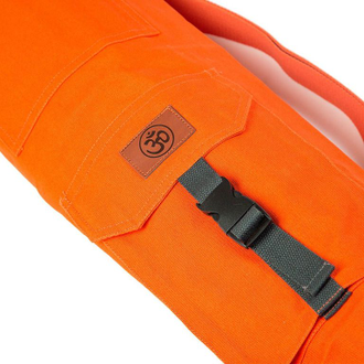 Хлопковая сумка для коврика Сутра оранжевая