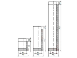 Сэндвич труба 0.5м, d115/200